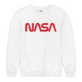 thumbnail image 5 of Vintage NASA Worm Logo Crewneck Sweatshirt Astronaut Space Exploration Emblem, 5 of 7
