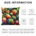 thumbnail image 5 of COMIO Colorful Mexico Prickly Pear Cactus Throw Pillow Cover Succulent Plant Throw Pillow Case Decorative Cushion Cover Pillowcase White, 5 of 5