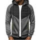 thumbnail image 4 of Dolkfu Chaquetas con capucha de parcheo estilo masculino con cremallera, en bloque de colores, casuales, de manga larga, con bolsillos. M, 4 of 8
