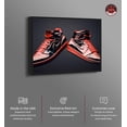 thumbnail image 2 of Red Sneakers On Display Canvas Wall Art by Notoriart, Black Floater Frame, 37" x 55", 2 of 7
