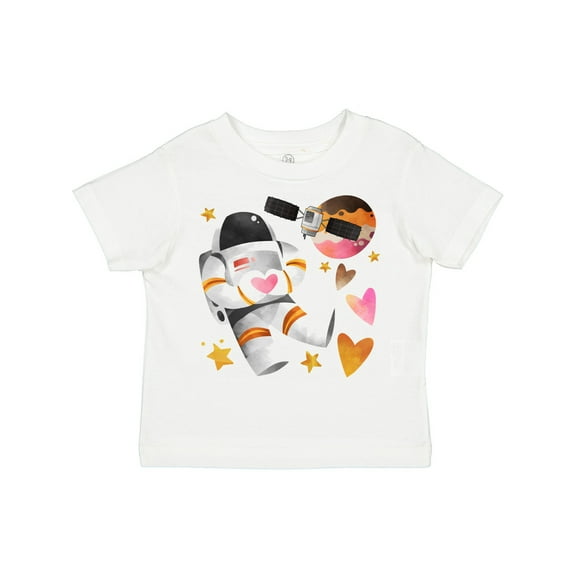 Inktastic Astronaut Valentine Outer Space Hearts Boys or Girls Toddler T-Shirt