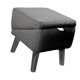 thumbnail image 1 of Taburete de escalera para mascotas, multiusos, portátil, ahorra espacio, esencial para cachorros, camas, gatitos, coches, sofás, pequeños y ancianos. Negro Gris, 1 of 9