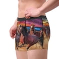 thumbnail image 2 of KLL a herd of horses Men's Cotton Boxer Briefs Underwear-Large, 2 of 5