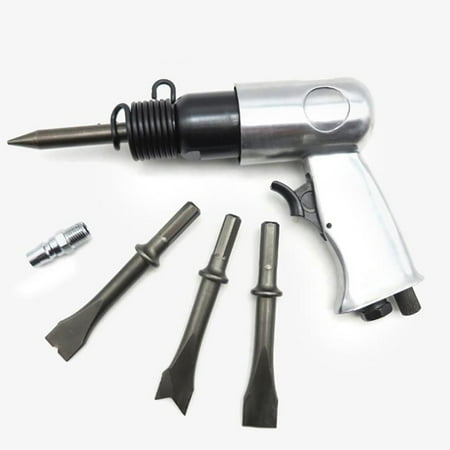 

Heavy Duty Air Hammer with Round & Hex Chisels 1/4 Air Screw 4500rpm 150mm Storke Pneumatic Chisel Shovel Hammer Drills