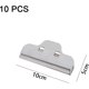 thumbnail image 2 of Paquete de 10 Clips para alimentos - Clips para bolsas grandes Almacenamiento de alimentos con asa hermética para mochilas, bolsas de refrigerios y bolsas de comestibles - Gris 10 cm JAMW Sencillez, 2 of 5