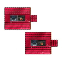 2 Pack 20' x 27' Flatbed Truck 18 Oz Lumber Tarp with 6 FT Drop - Red Heavy Duty Vinyl Waterproof Tarp for Trailers to Protect Cargo from Wind, Rain, Snow and Sun