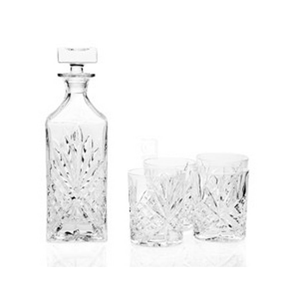 6-Piece Dublin Leaded Crystal Whiskey Set with 750 ml Decanter and 4 ...