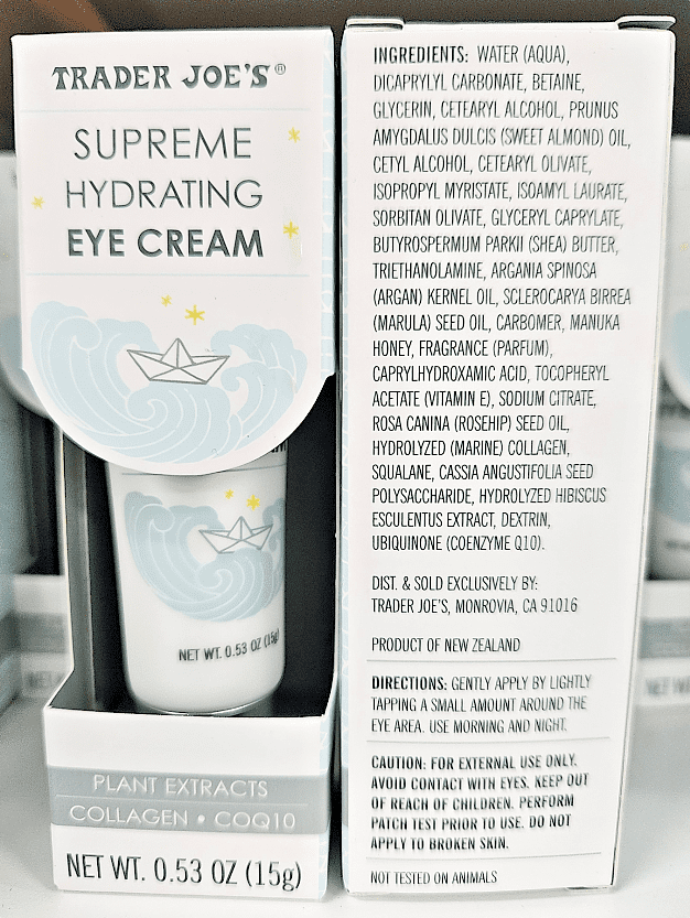 Trader Joe's Supreme Hydrating Eye Cream 0.53oz 15g (2 Tubes)