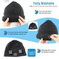 thumbnail image 2 of Soft Wireless Beanie Headphone Hat Wireless V4.2 Noise Cancellation, 2 of 7