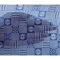 thumbnail image 4 of oneOone Viscose Chiffon Blue2 Fabric Geometric African Craft Projects Decor Fabric Printed By The Yard 42 Inch Wide, 4 of 4