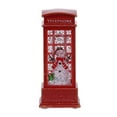 thumbnail image 2 of Pre-Lit Battery Operated Glitter Snow Globe Christmas Lantern Holiday Decoration w/ Santa Claus, 2 of 8