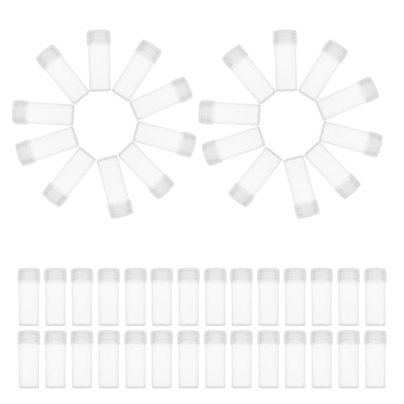Houderco 100Ud Plásticos Transparentes Con Tapas Para Almacenaje De Muestras Industrial Portátiles