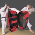 thumbnail image 4 of Kicking Shield Boxing Strike Almohadilla tailandesa curvada MMA Focus Punch rojo Sunnimix Escudo pateando, 4 of 8