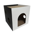 thumbnail image 3 of Double Couche Scratcher Boîte, Salon Chat Gratter Conseil, Chat Gratter Noir, 3 of 9