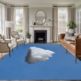 thumbnail image 2 of Blue Sky Area Rug 8x10 Washable Rug Non Slip Abstract Sky White Minimalist Large Area Rug Soft Stainresistant Indoor Floor Carpet for Living Room Bedroom Home Office Dining Room Nursery, 2 of 9