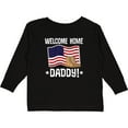 thumbnail image 3 of Inktastic Military Dad Welcome Home USA Flag Boys or Girls Long Sleeve Toddler T-Shirt, 3 of 5