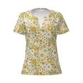 thumbnail image 3 of Naloa Cute Sunflower Print T-Shirts Short Sleeve V Neck Tees for Women Fashion Tops Trendy Lightweight Soft Casual Summer Outfits Clothes, 3 of 5
