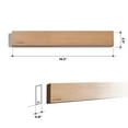 thumbnail image 3 of Linoroso 16.5'' Magnetic Knife Bar, Powerful Beech Wood Magnetic Knife Strip Knife Rack for Kitchen Knives & Tools, 3 of 7