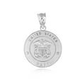 thumbnail image 2 of .925 Sterling Silver United States Navy Officially Licensed Shield Eagle Anchor Emblem Medallion Pendant Necklace (Pendant with 22" chain), 2 of 2