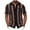 Brown, variant on Aloohaidyvio Hawaiian Shirts for Men Big and Tall,Mens Short Sleeve Knit Shirt Vintage Stripe Lapel Collar Shirt, Shirts for Men Brown M