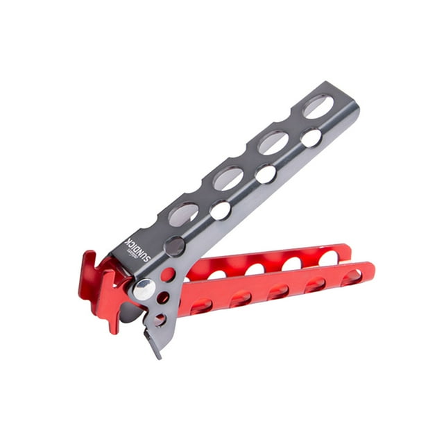 Al aire libre Anti-escaldado Cocina Picnic Utensilios de cocina Mango Clip Abrazadera Camping Senderismo Anti-caliente Olla Sartén Tazón Pinza Hugtrwg Para estrenar