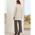 thumbnail image 3 of DARING DIVA Women's Casual Work Oversized Thick Overcoat with Pockets XS Beige, 3 of 6