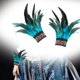 thumbnail image 1 of Muñequeras de plumas Fernando para disfraces de Halloween Azul, 1 of 8