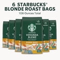 thumbnail image 3 of (6 pack) Starbucks Veranda Blend, Ground Coffee, Starbucks Blonde Roast Hot or Iced Coffee, 18 oz, 3 of 11