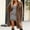 Coffee, variant on Ofreoo Winter Jackets for Women Faux Fur Coat with Solid V-neck,Holiday,Wedding,Party ,Christmas Clearance