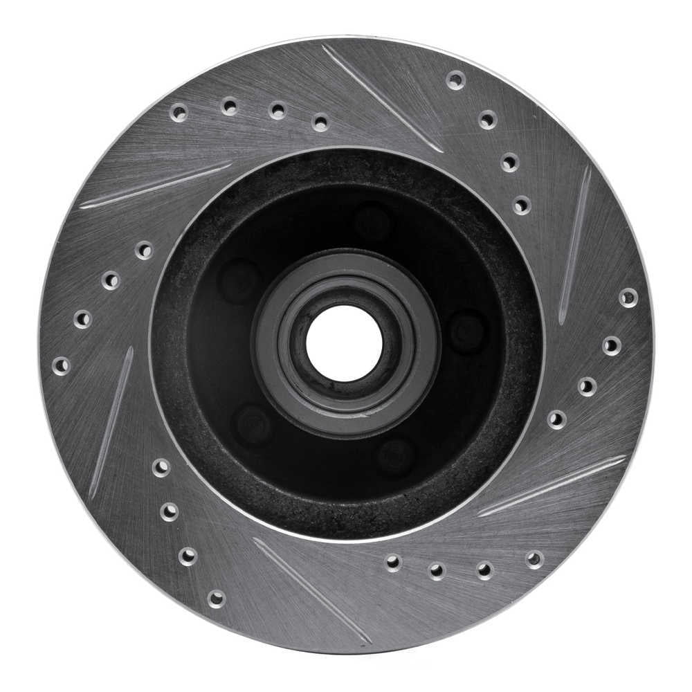 Dynamic Friction Company 631-54013L DFC Brake Rotor - Drilled And Slotted - Silver