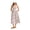 FLOWER Color, variant on Women’s Print Patchwork Cami Midi Dress Slim Fit Flared Casual Summer Dress