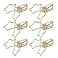 thumbnail image 3 of Wire Binder Clips, Hollow Out Sturdy Metal Star Binder Clips Simple Style  For Papers Gold,Silver, 3 of 8