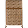 thumbnail image 4 of Tcbosik Outdoor Privacy Screen, 76"H x 48"W Freestanding Decorative Privacy Fence for Patio, Backyard, Balcony, Poolside, Brown, 4 of 8