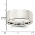 thumbnail image 2 of 925 Sterling Silver 8mm Comfort Fit Flat Band Ring Size 13, 2 of 6