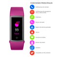 thumbnail image 2 of Pulsera Inteligente Fitband Sport Redlemon  a Color, Contra Agua, Monitor Salud, Android iOS, S9,. Morado, 2 of 4