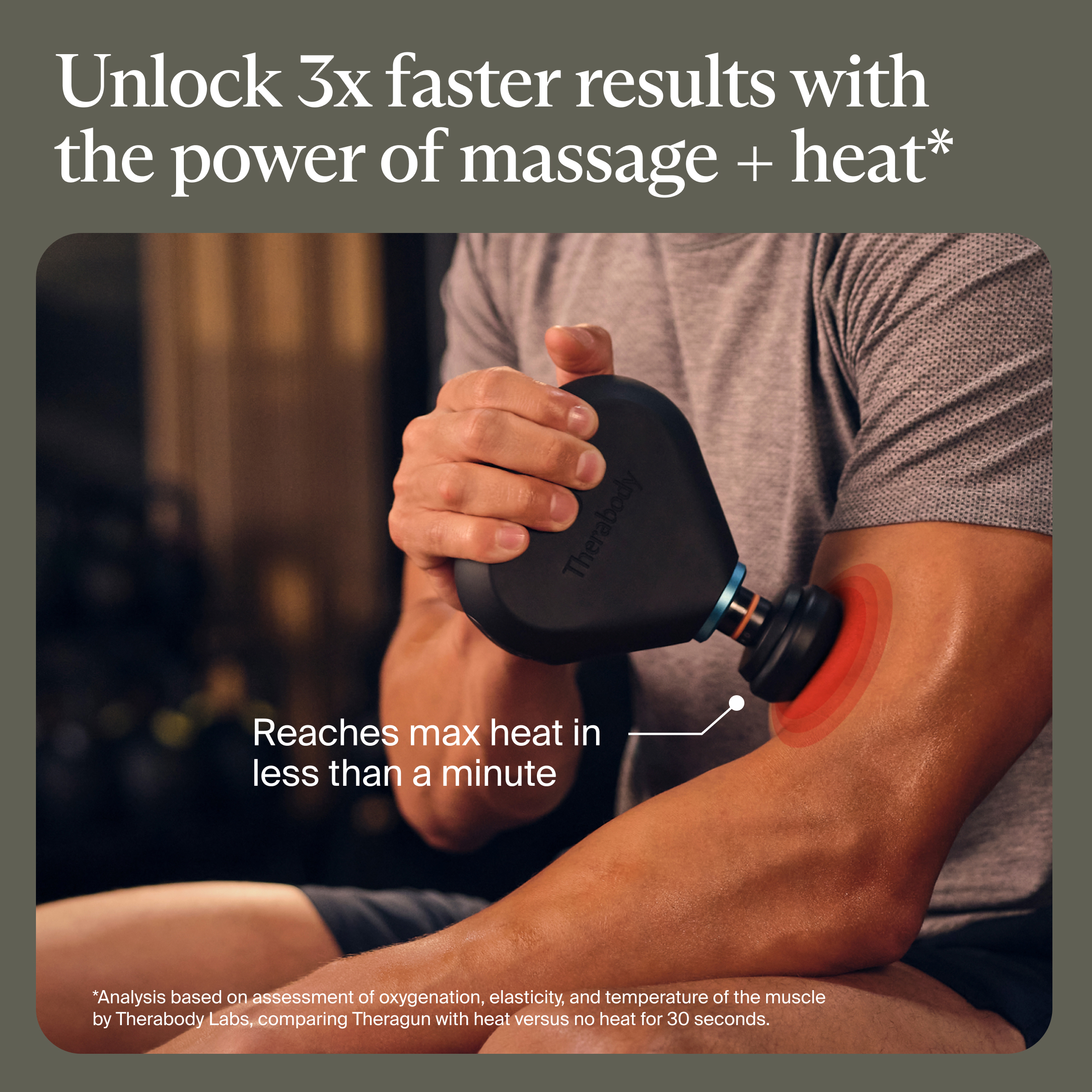 Theragun Mini Plus by Therabody, Portable Deep Tissue Massage Gun with Heat for Faster Recovery On-The-Go
