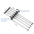 thumbnail image 3 of 5 In 1 Multifunctional Stainless Steel Pants Clothes Hanger Folding Space Saving Closet Organizer Storage Rack For Trousers Scarf Tie Belt, 3 of 4