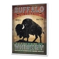 thumbnail image 1 of Vintage Buffalo Whiskey - Wildlife Framed Canvas, 1 of 3