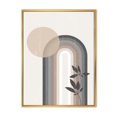 thumbnail image 1 of Designart Abstract Rainbow Sun and Moon In Earth Tones III FLOAT FRAME WALL ART, 1 of 4