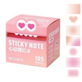 thumbnail image 1 of AKEGAMN Clearance! Clear Sticky Notes 105 Sheets/Roll Self Adhesive Translucent Clear Sticky Notes For Planner Diary School Teacher Student [Transparent Design]: Compared to traditional sticky notes, 1 of 6