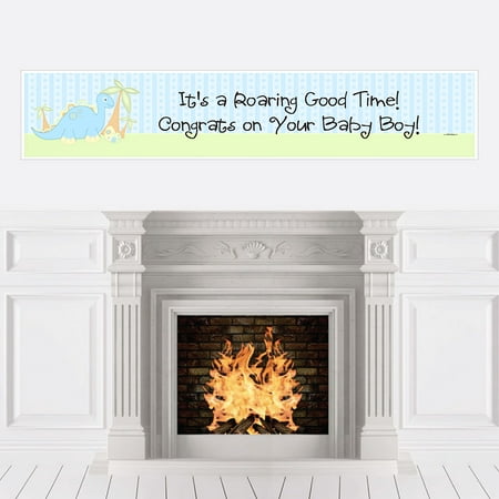 Baby Boy Dinosaur Baby Shower Decorations Party Banner Walmart Com Baby Boy Dinosaur Baby Shower Decorations Party Banner Walmart Com
