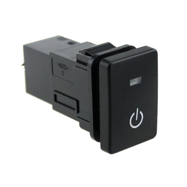 Interruptor De Botón De Inicio Retroiluminado Con Conector Para , Azul kusrkot Interruptor de botón pulsador de 4 polos para automóvil