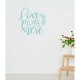 thumbnail image 1 of Vinyl Wall Decals Love Lives Here with Leaf Art Letters Sticker Quotes 18x18-Inch Beach House, 1 of 1