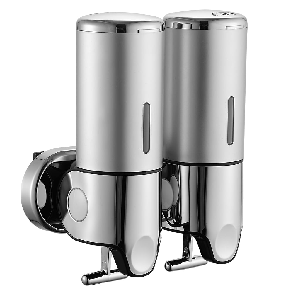 HOTBEST Wall Mounted Shower Soap Shampoo Dispenser Pump Lotion Bathroom