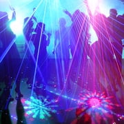 Party lights, DJ disco lights, sound activation and DMX control, 3D pattern strobe light beam effects, suitable for family gatherings, birthdays, holidays, revelry, KTV, bars, karaoke, clubs, stage