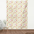 thumbnail image 4 of Fruits Fabric by the Yard, Graphics of Pears Oranges Peaches Lemons Apples Bananas, Decorative Upholstery Fabric for Sofas and Home Accents, Multicolor by Ambesonne, 4 of 5