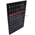 thumbnail image 6 of 4ft Black Metal Pegboard Tool Organizer for Garage &amp; Workshop | 3 Panels w/ Drill &amp; Wrench Racks, 8 Hooks | Heavy-Duty Steel Wall Storage | Maximize Your Space, 6 of 20