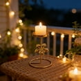 thumbnail image 5 of ROLKFUK Rotating Candle Holder, Gold Iron Candelabra with Floral Butterfly Design for Table Centerpiece, Romantic Dinner Decor, Vintage Home Decor, 5 of 6