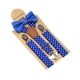 thumbnail image 4 of Conjunto de tirantes y pajarita para niños, accesorios de ropa ajustables, pinzas de metal, cómodos Azul, 4 of 9