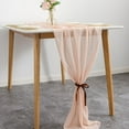 thumbnail image 6 of Famyfamy Wedding Decor Banquet Decoration Tables Runner Chiffon 70x300cm Holiday Party Supplies Solid Color Polyester Fabric, 6 of 15